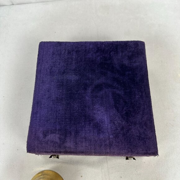 Brass Goblet Set Of 2 In Velvet Box Made In India Vintage Style Elegant Design - Picture 8 of 8